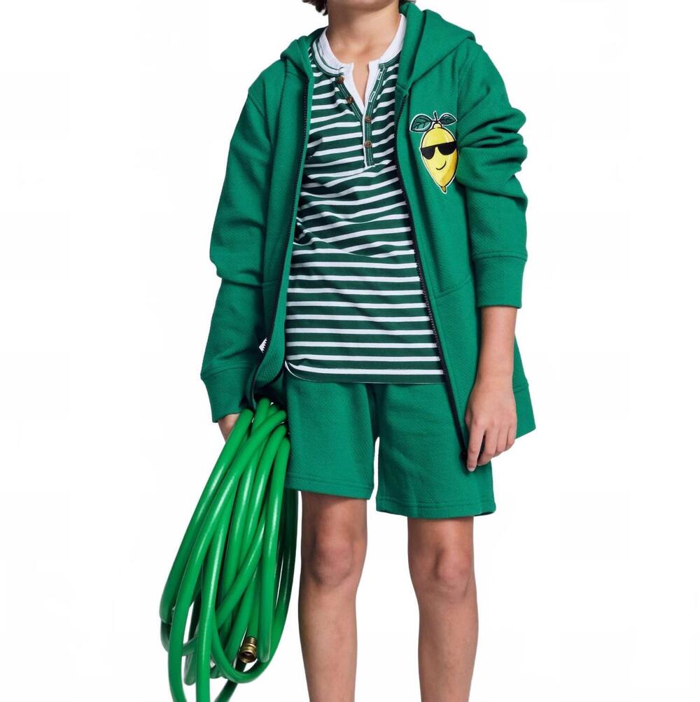 NEW APPAMAN boy's garden resort shorts in green